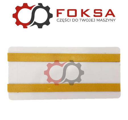 Odblask czewrwony prostokątny