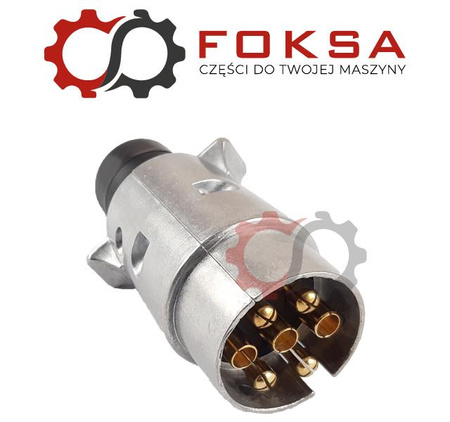 Wtyczka świateł przyczepy 7-biegunowa (metal)