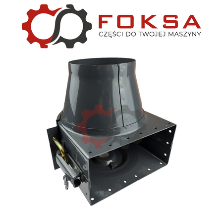 Dół elewatora z klapką