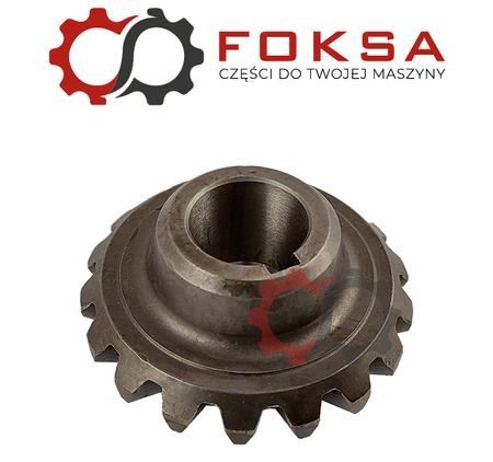 Zębatka kątowa przekładni napędzająca łańcuchy wciągające - klin