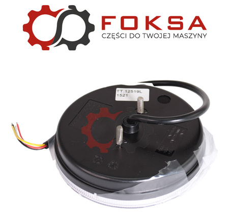 Lampa tylna zespolona - lewa, 3 funkcje, okrągła