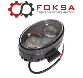 Lampa strumeniowa niebieska 2LED, 20W, 1200lm (oświetlenie opryskiwacza) DUŻA