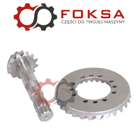 Wałek ataku z kołem talerzowym