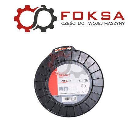 Żyłka podkaszarki 2,7 x 143m okrągła - pomarańczowa