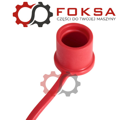 Zatyczka wtyczki hydraulicznej / Zatyczka przeciwkurzowa - czerwona