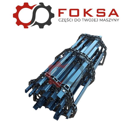 Łańcuch kompletny przenośnika pochyłego z listwami