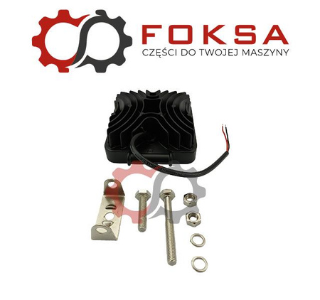 Lampa robocza kwadratowa 9 LEDx3W 2250Lm (światło skupione)