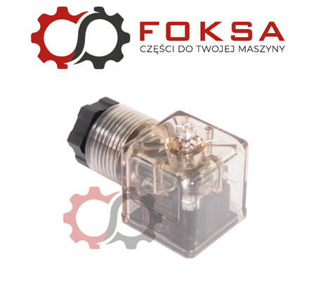 Wtyczka elektryczna cewki z diodą i uszczelką