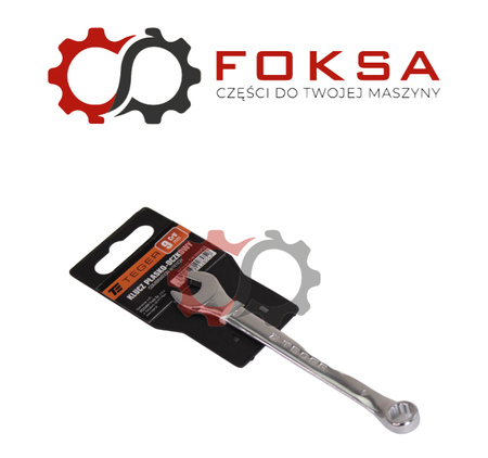 Klucz płasko-oczkowy 9 mm / TEGER
