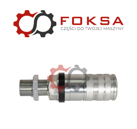 Szybkozłącze hydrauliczne gniazdo z nakrętką kontrującą