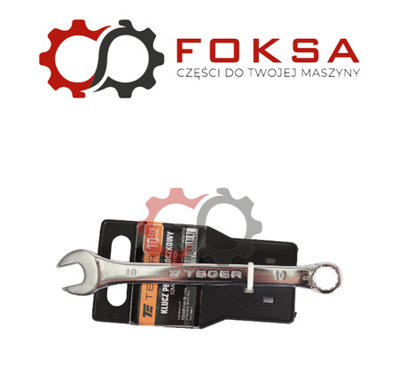 Klucz płasko-oczkowy 10 mm / TEGER