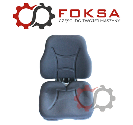 Siedzenie z amortyzacją mechaniczna (pokryte tkaniną)