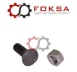 Śruba z nakrętką  czterokątna