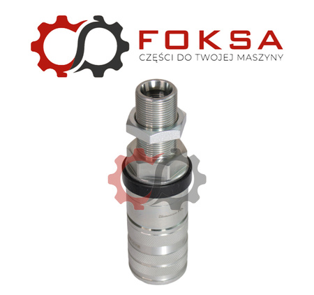 Szybkozłącze hydrauliczne gniazdo z nakrętką kontrującą