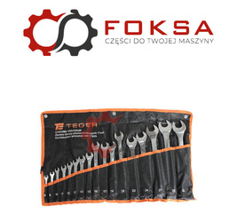 Zestaw kluczy płasko-oczkowych 17 szt / TEGER