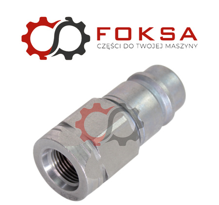 Szybkozłącze hydrauliczne wtyczka - gwint wewnętrzny 3/8"