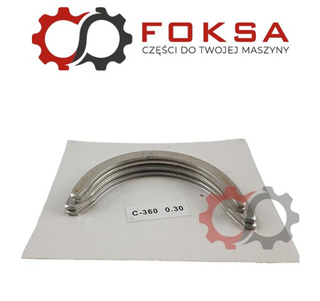 Zestaw pierścieni oporowych I szlif