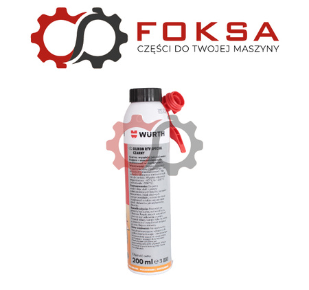 Masa uszczelniająca RTV WURTH 200ml - czarna