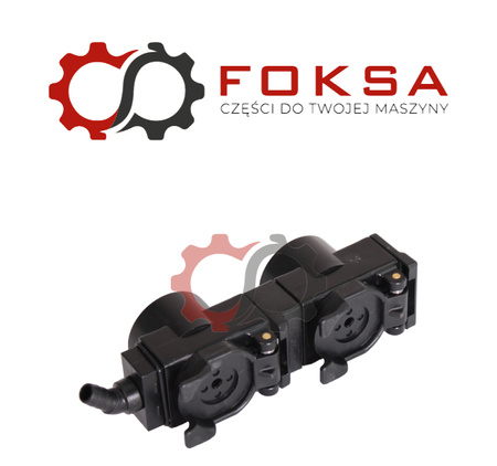 Pokrywa gniazd hydraulicznych z ociekaczem, podwójna FASTER