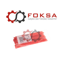 Opaska kablowa / trytytka WURTH - czerwona (op 100szt)