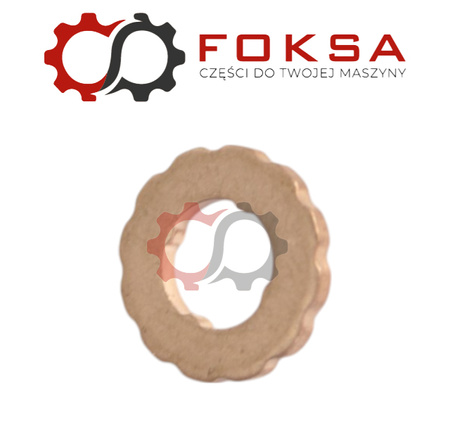 Podkładka miedziana wtrysku z ząbkami