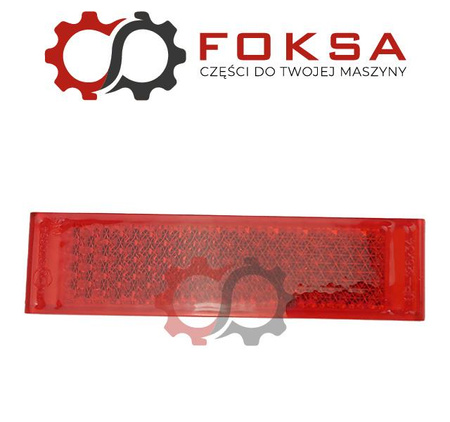 Odblask czerwony prostokątny