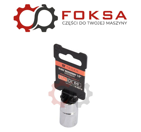 Klucz nasadowy 1/2" sześciokątny 17 mm TEGER