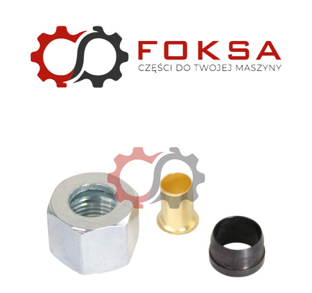 Złączka metalowa tekalanu Fi 12mm, M18x1,5