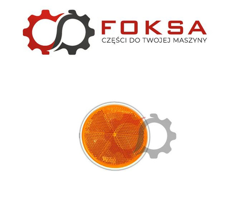 Odblask pomarańczowy okrągły na śrubkę