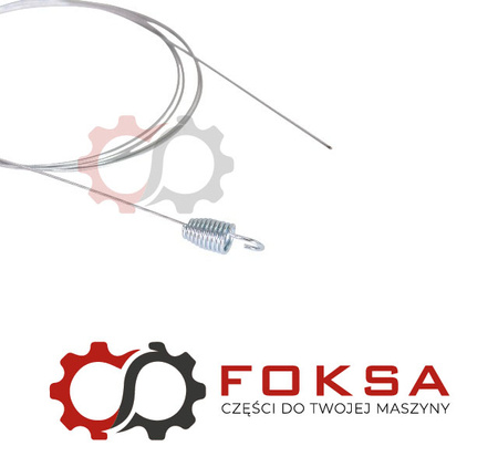 Linka napędu uniwersalna stalowa 1,5mm ze sprężyną - 2,5m