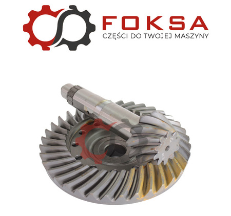 Wałek ataku z kołem talerzowym - tył