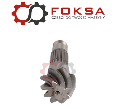 Wałek ataku z kołem talerzowym