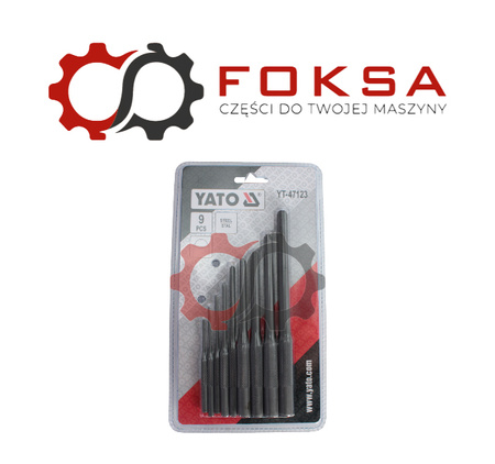 Wybijaki równoległe - kuliste 9 szt