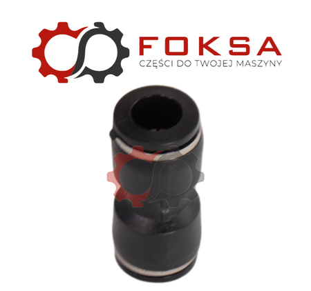 Szybkozłącze plastikowe tekalanu proste Fi 11mm, czarne