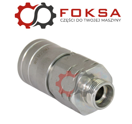 Szybkozłącze hydrauliczne suchoodcinające gniazdo