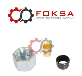 Złączka metalowa tekalanu Fi 12mm, M18x1,5