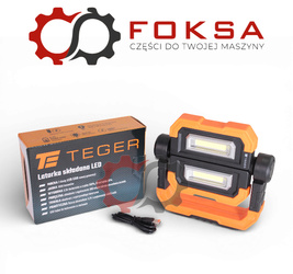 Lampa warsztatowa, LED COB ładowarka USB, składana