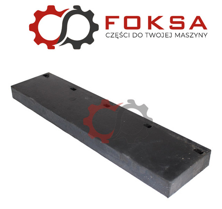 Lemiesz pługa śnieżnego - zbrojony