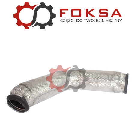 Kolanko tłumika z izolacją termiczną