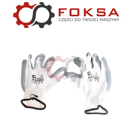 Rękawice nitryl-nylon szare rozm. 10