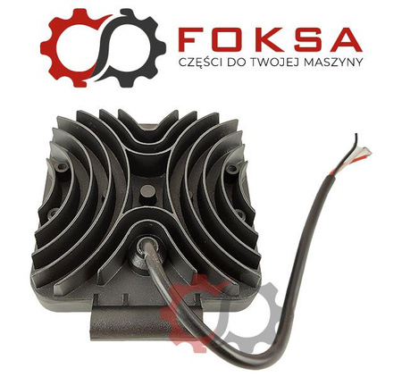 Lampa robocza diodowa - kwadrat, 38 LEDx0,5W, 1900Lm,