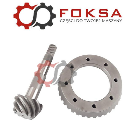 Wałek ataku z kołem talerzowym