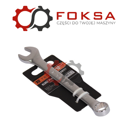 Klucz płasko-oczkowy 12 mm / TEGER