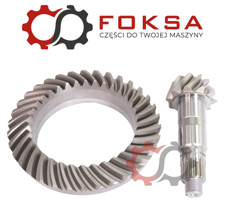 Wałek atakujący z kołem talerzowym