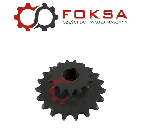 Zębatka podwójna napędu podbieracza