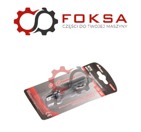 Wtyczka EURO z diodą i bezpiecznikami