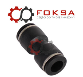 Szybkozłącze plastikowe tekalanu proste Fi 11mm, czarne