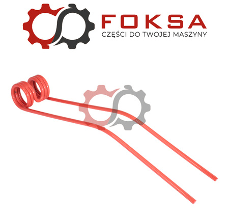 Pales sprężysty zgrabiarki