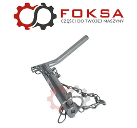 Sworzeń zaczepu z zagiętym uchwytem z łańcuchem