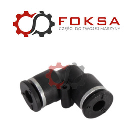 Szybkozłącze plastikowe tekalanu kolanko Fi 5mm, czarne